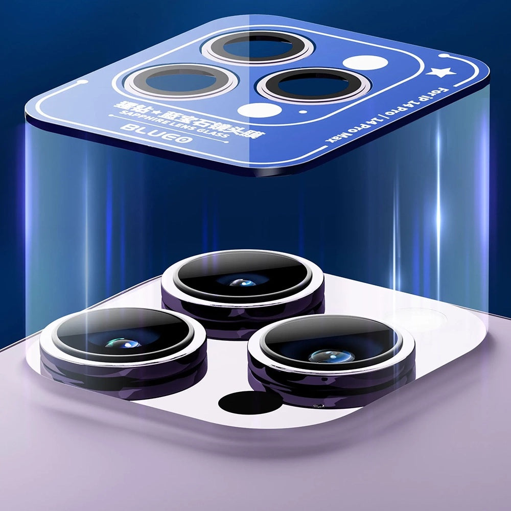 Blueo - Sapphire Crystal Original Lens Glass - iPhone 14 Pro / iPhone 14 Pro Max - Colorful