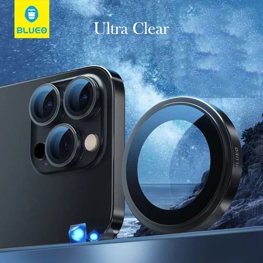 Blueo - Sapphire Crystal Original Lens Glass - iPhone 14 Pro / iPhone 14 Pro Max - Black