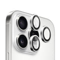 Blueo - 99 Anti-Reflective Lens Glass - iPhone 15 Pro /iPhone 15 Pro Max /iPhone 16 Pro /iPhone 16 Pro Max - Silver Tita