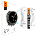 Spigen - (2 pack) Glas.tR EZ Fit (AGL09876) - Samsung Galaxy Watch8 44mm - Clear