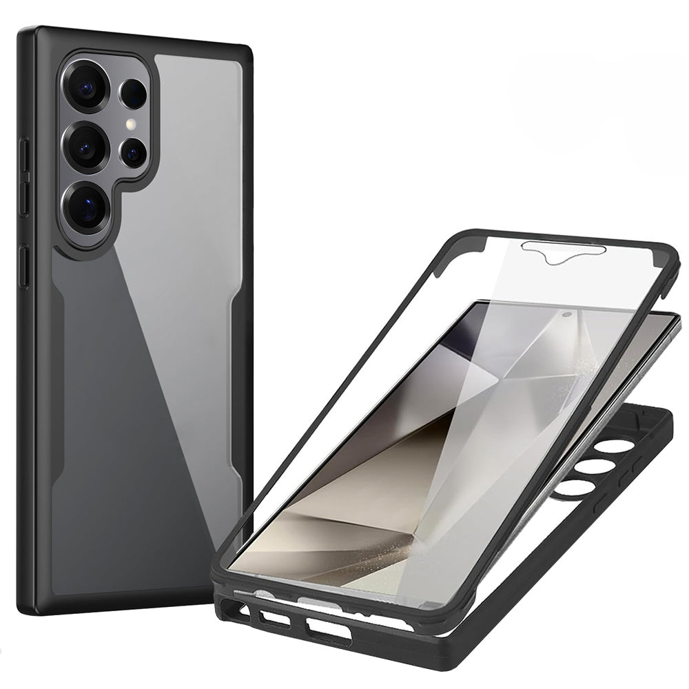 Techsuit - ColorVerse 360 Series + Screen Protector - Samsung Galaxy S25 Ultra - Black