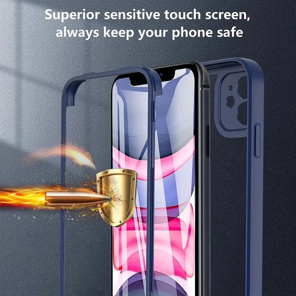 Techsuit - ColorVerse 360 Series + Screen Protector - Samsung Galaxy S25 - Black