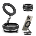 Techsuit - Premium Car Holder VacuumGripX (S15) - for Dashboard, Magnetic, N55, 360° Adjustable, Foldable - Black