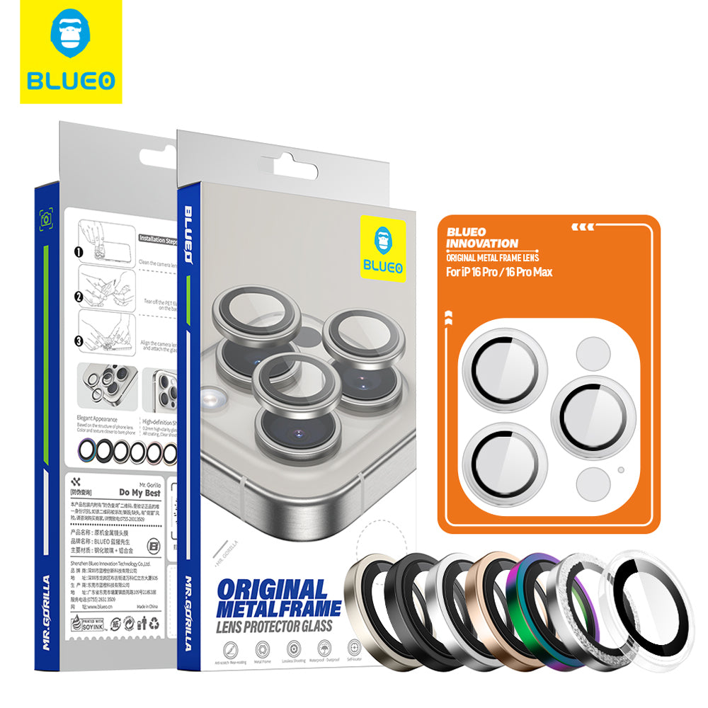Blueo - Original Metal Frame Lens Protector - iPhone 14 Pro / iPhone 14 Pro Max - Colorful