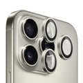 Blueo - Original Metal Frame Lens Protector - iPhone 16 Pro / iPhone 16 Pro Max - Natural Titanium