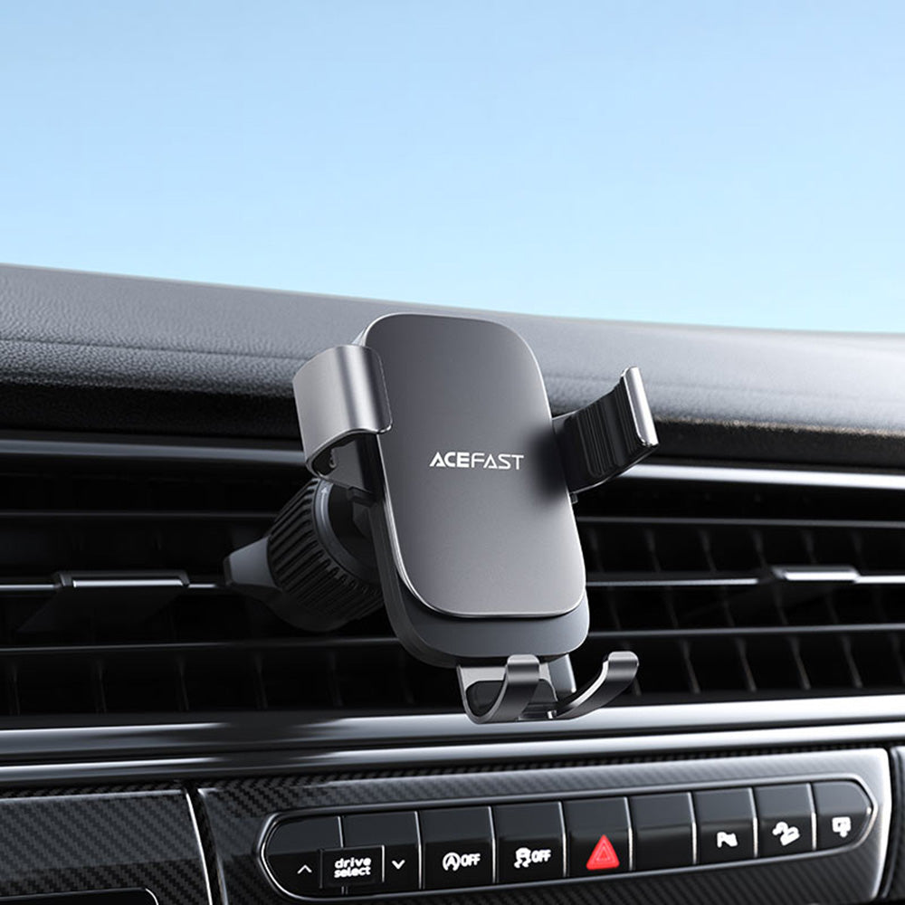 Acefast - Gravity Car Holder (D59) - for Air Vent, Stable Grip, Adjustable, Anti-shake, 4.7–6.9inches Phones, RoHS - Gra