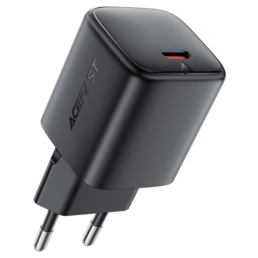 Acefast Incarcator Acefast (A119), GaN Technology, Fast Charge, PD45W, Mini Design, Single USB-C Output, Negru