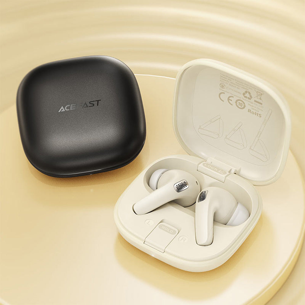 Acefast - Wireless Earbuds (W4) - In-ear TWS, BT v5.4, ENC Noise Cancelling, with Built-in Phone Stand, IPX4, 350mAh - B