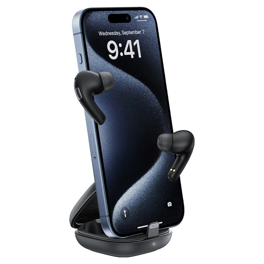 Acefast - Wireless Earbuds (W4) - In-ear TWS, BT v5.4, ENC Noise Cancelling, with Built-in Phone Stand, IPX4, 350mAh - B