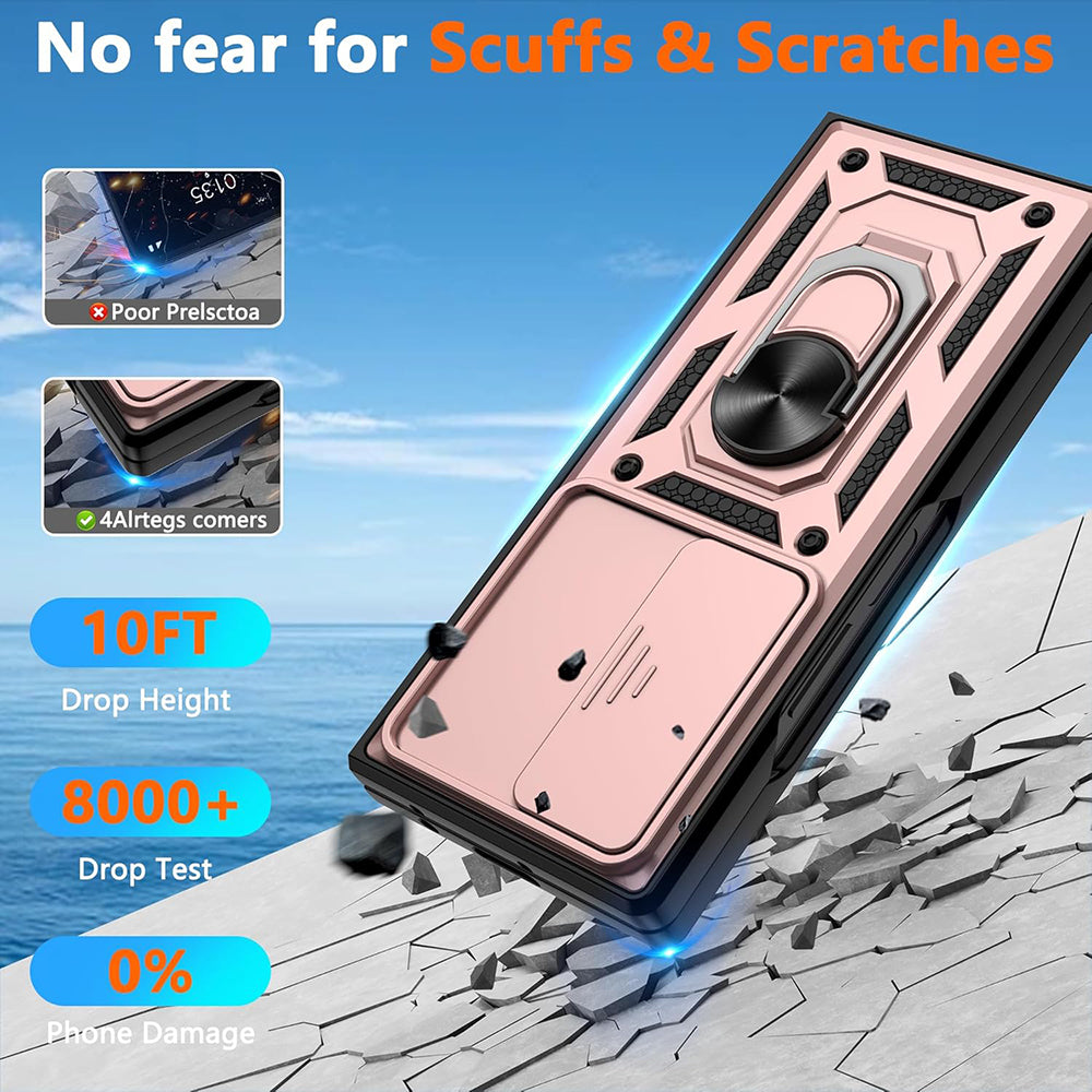 Techsuit - CamShield Series - Samsung Galaxy Z Fold7 - Rose Gold