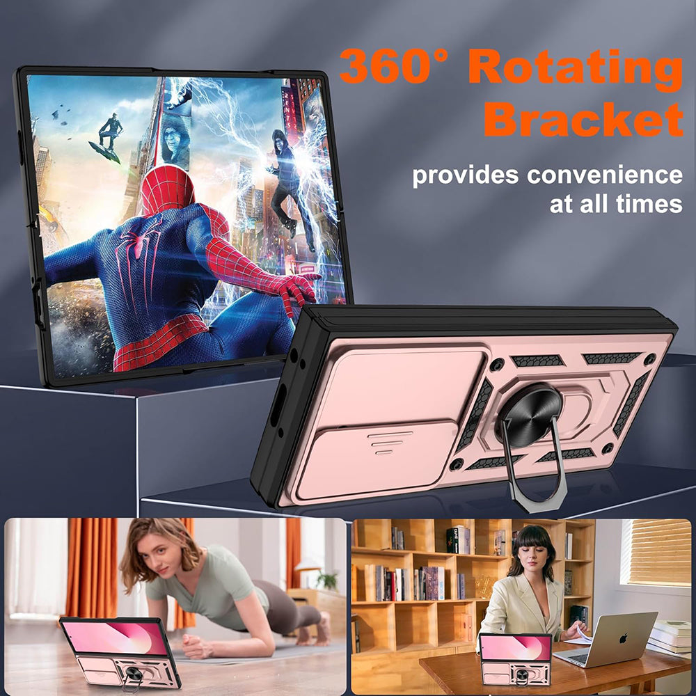 Techsuit - CamShield Series - Samsung Galaxy Z Fold6 - Rose Gold