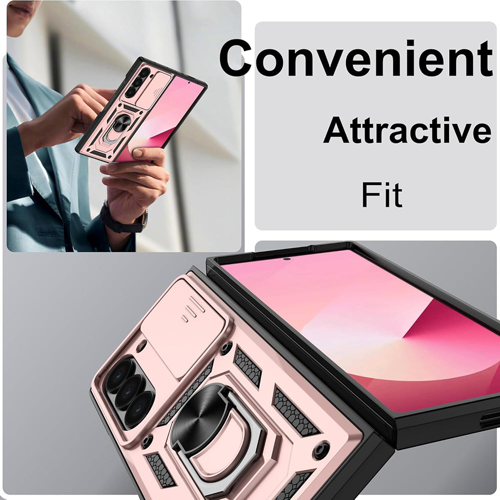 Techsuit - CamShield Series - Samsung Galaxy Z Fold6 - Rose Gold