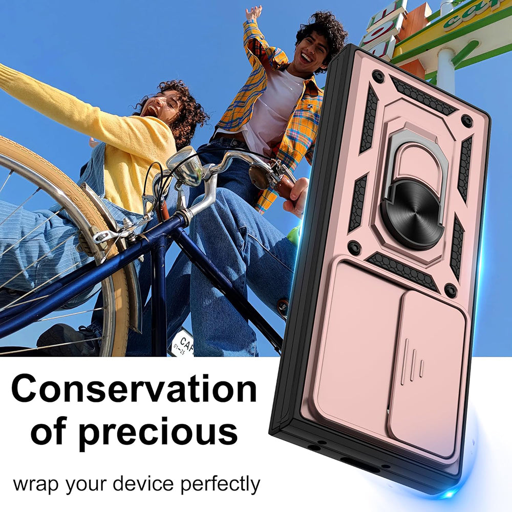 Techsuit - CamShield Series - Samsung Galaxy Z Fold6 - Rose Gold