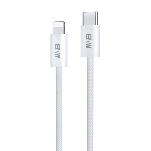 Blueo - Data Cable - Type-C to Lightning, Fast Charging, Braided, 1.2m - White
