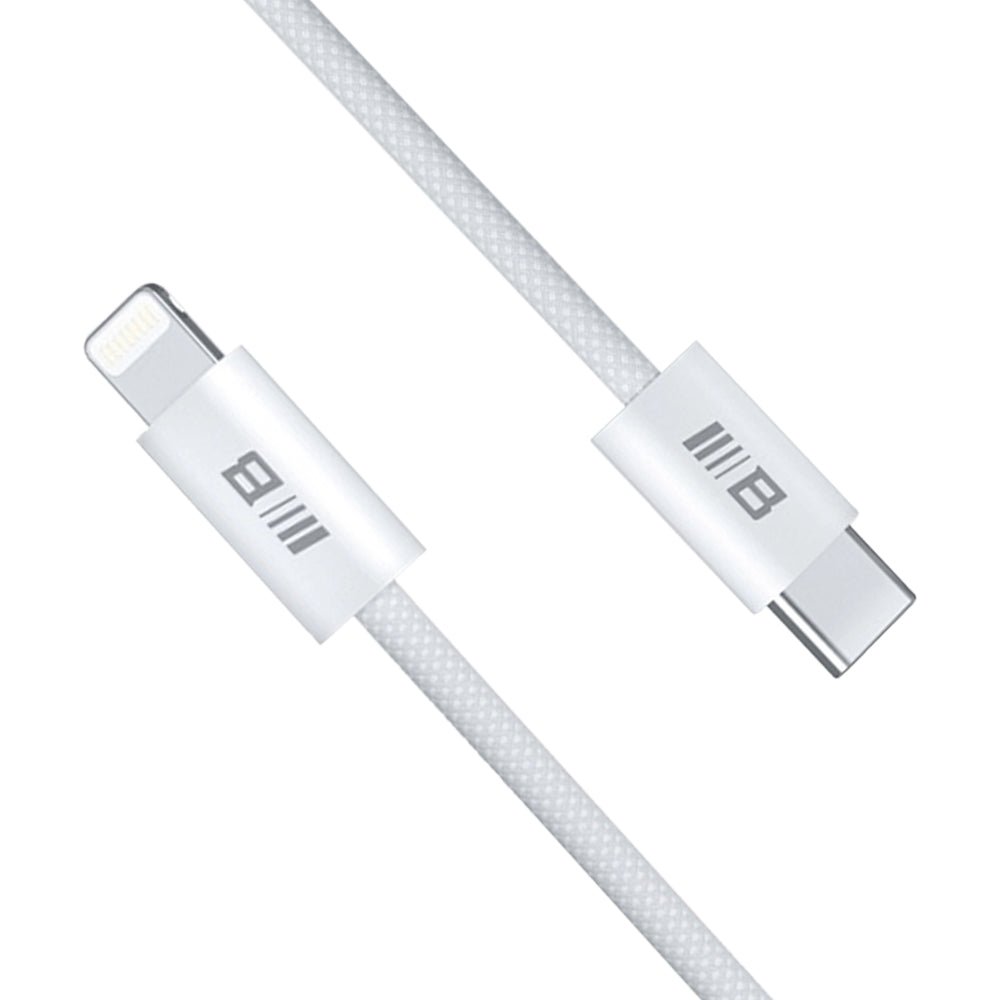 Blueo - Data Cable - Type-C to Lightning, Fast Charging, Braided, 2m - White