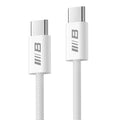 Blueo - Data Cable - Type-C to Type-C, Fast Charging, Braided, 1.2m - White