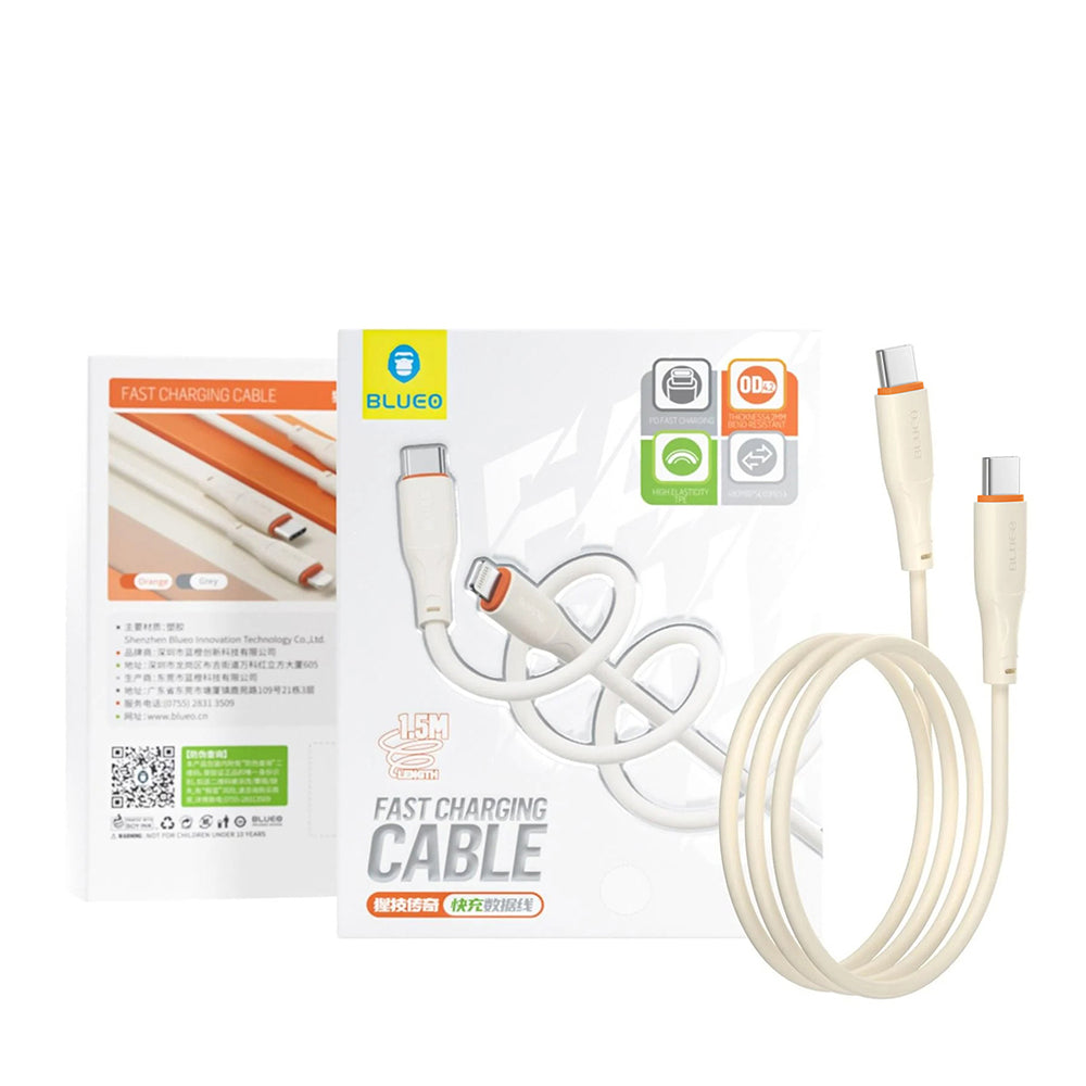Blueo - Ape Lengend Cable - Type-C to Type-C, Fast Charging, 1.5m - Orange