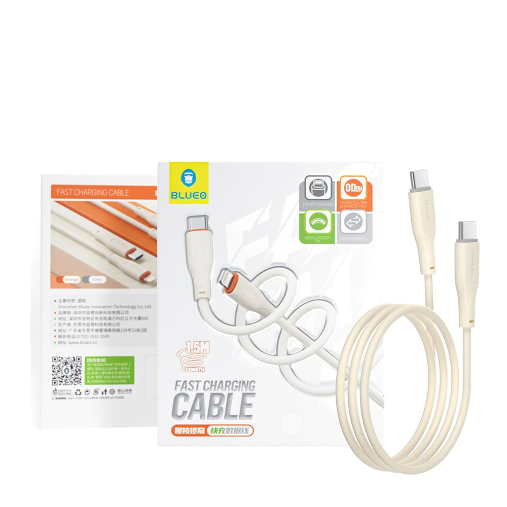 Blueo - Ape Lengend Cable - Type-C to Type-C, Fast Charging, 1.5m - Grey