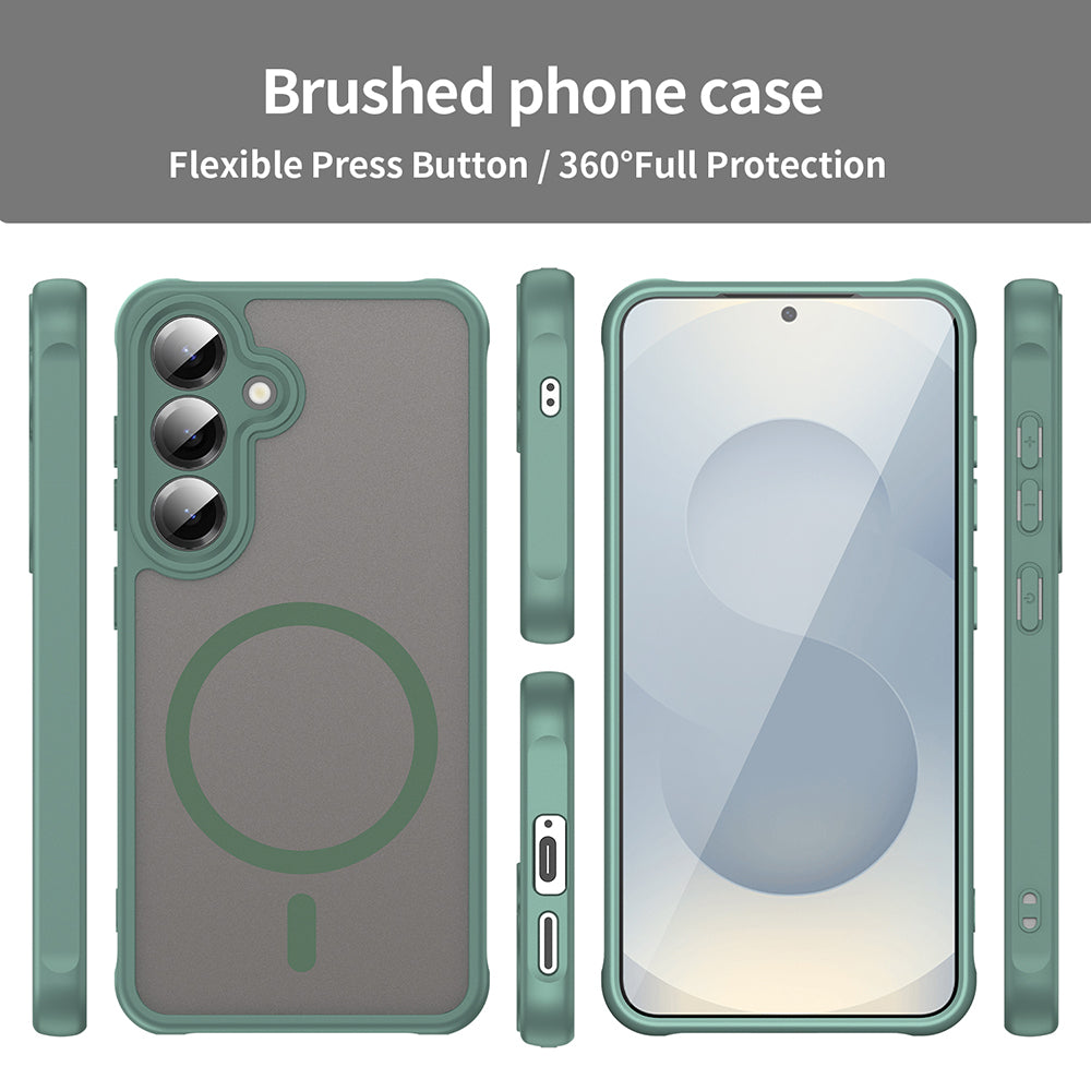 TechSuit Husa de protectie Techsuit HaloFrost II MagSafe compatibil cu Samsung Galaxy S25 FE, Verde – imagine 6