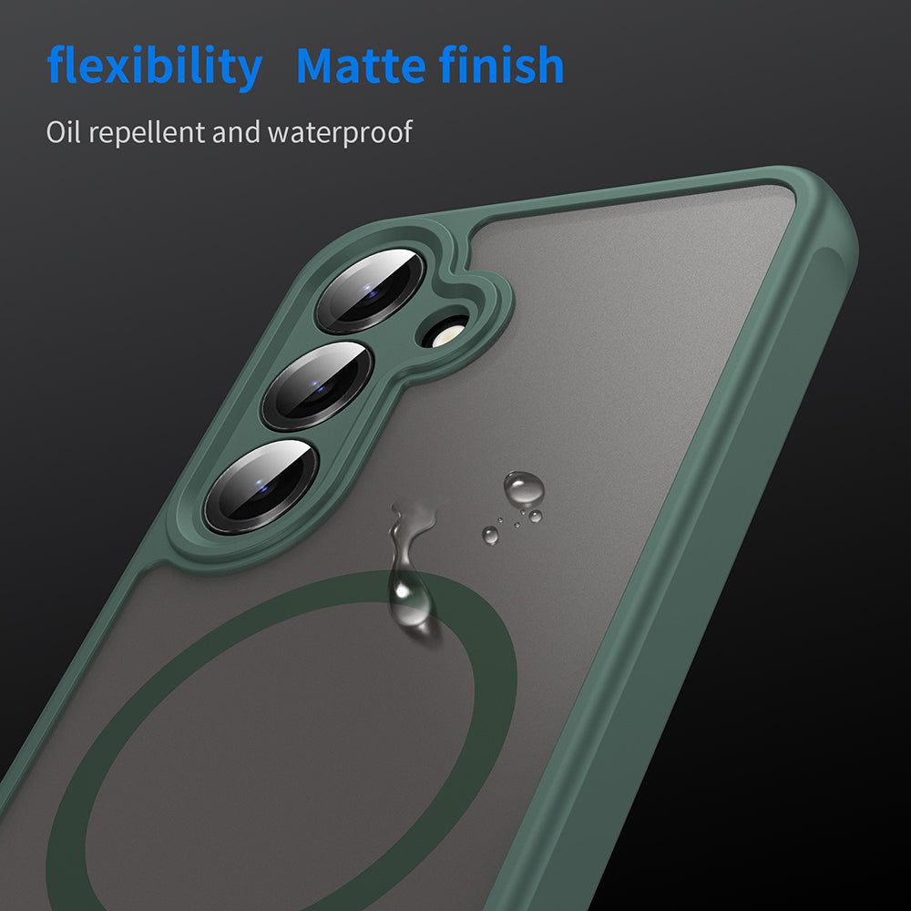 TechSuit Husa de protectie Techsuit HaloFrost II MagSafe compatibil cu Samsung Galaxy S25 FE, Verde – imagine 5