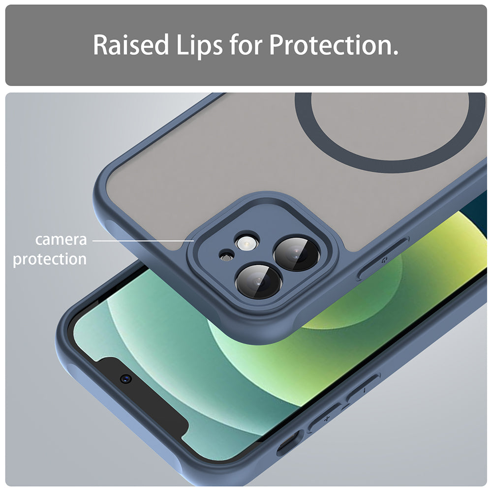 TechSuit Husa de protectie Techsuit HaloFrost II MagSafe compatibil cu iPhone 11, Bleumarin – imagine 5