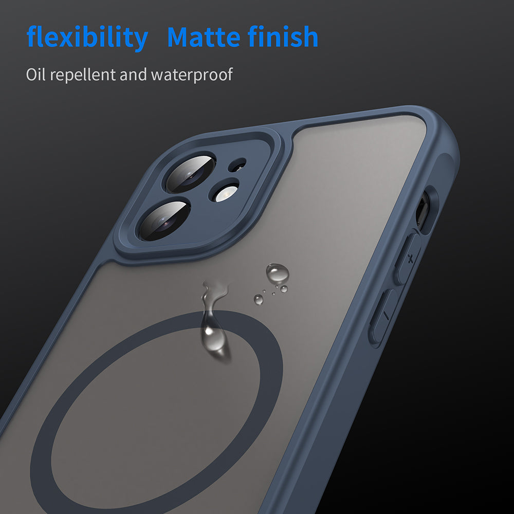 TechSuit Husa de protectie Techsuit HaloFrost II MagSafe compatibil cu iPhone 11, Bleumarin – imagine 4