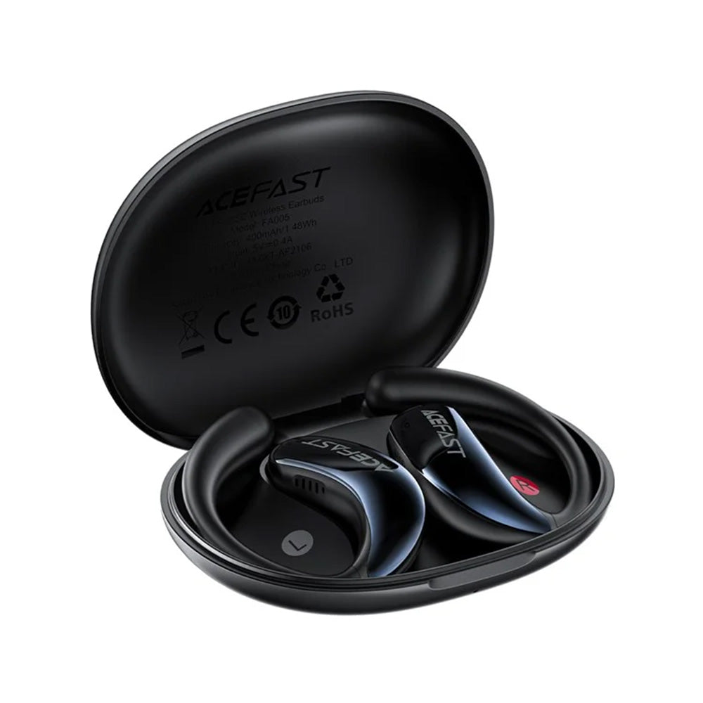Acefast - Wireless Earbuds Acefit SE (FA005) - with Bass, Bluetooth V5.4, Noise Reduction, HD Calls, IPX4, 400mAh - Blac