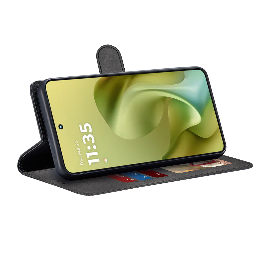 TechSuit Husa de protectie Techsuit Diary Book compatibil cu Motorola Moto G86, Negru – imagine 2