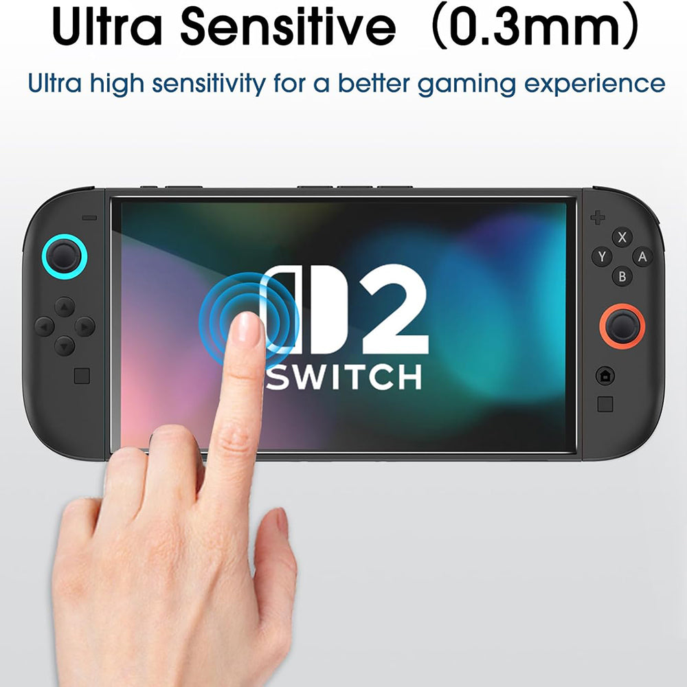 Techsuit - (2 pack) Premium Tempered Glass SwitchAura with Applicator (NS1) - for Nintendo Switch 2, 9H Resistant - Clea