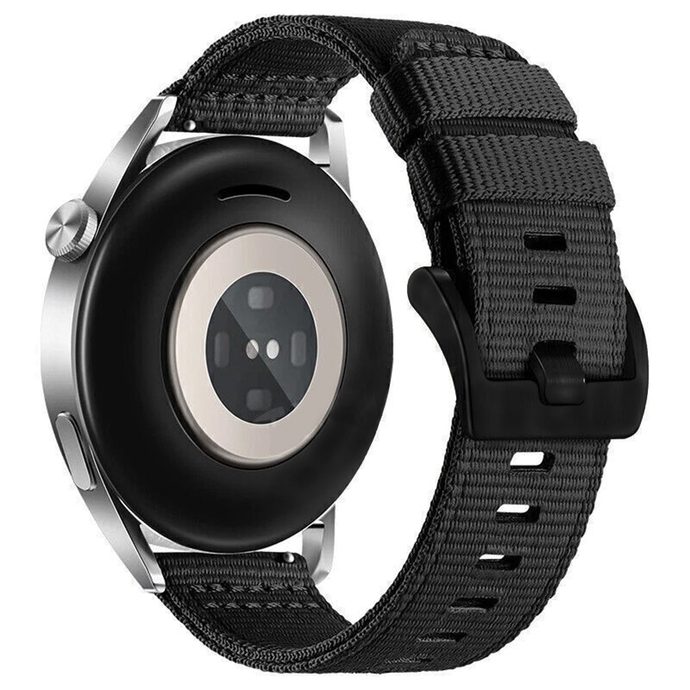 Techsuit - Watchband 22mm (W070) - Samsung Galaxy Watch (46mm)/Watch 3/Gear S3, Huawei Watch GT/GT 2 (46mm) - Obsidian B