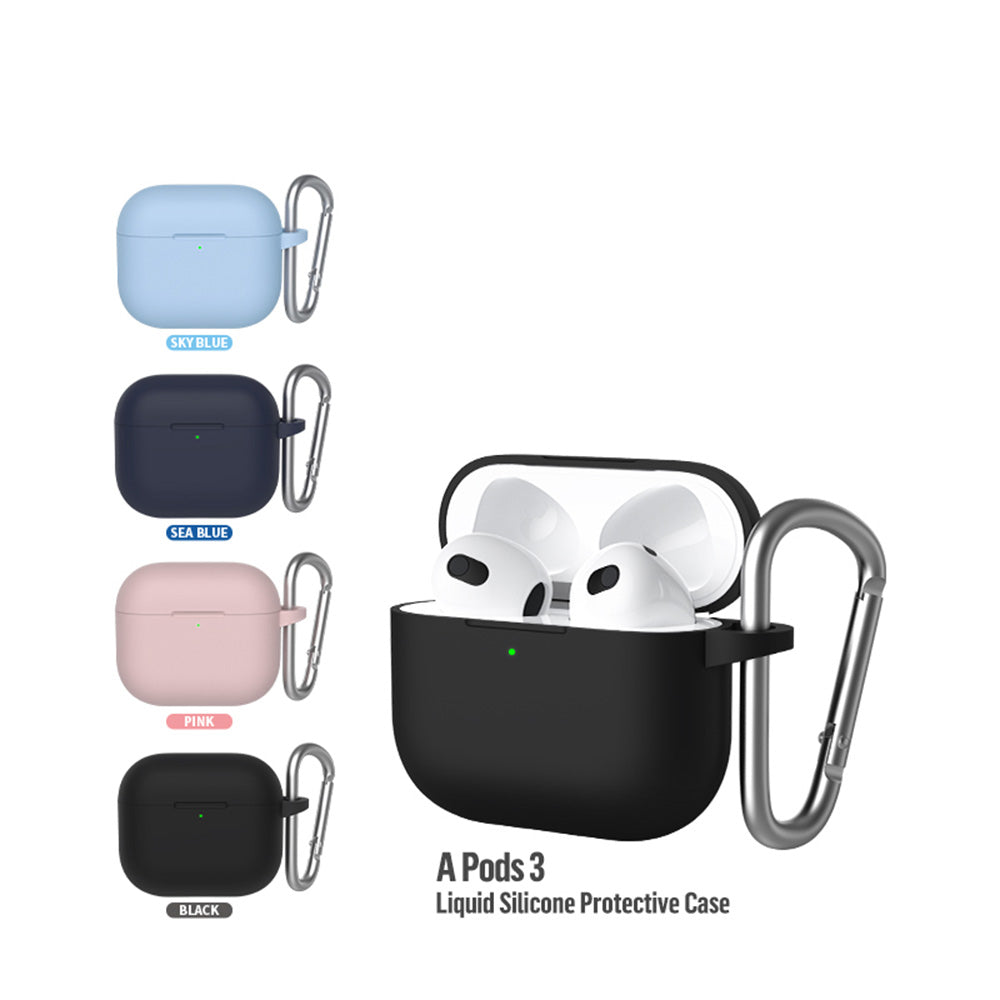 Blueo - Liquid Silicone Protect Case - for AirPods 3 - Sand Pink