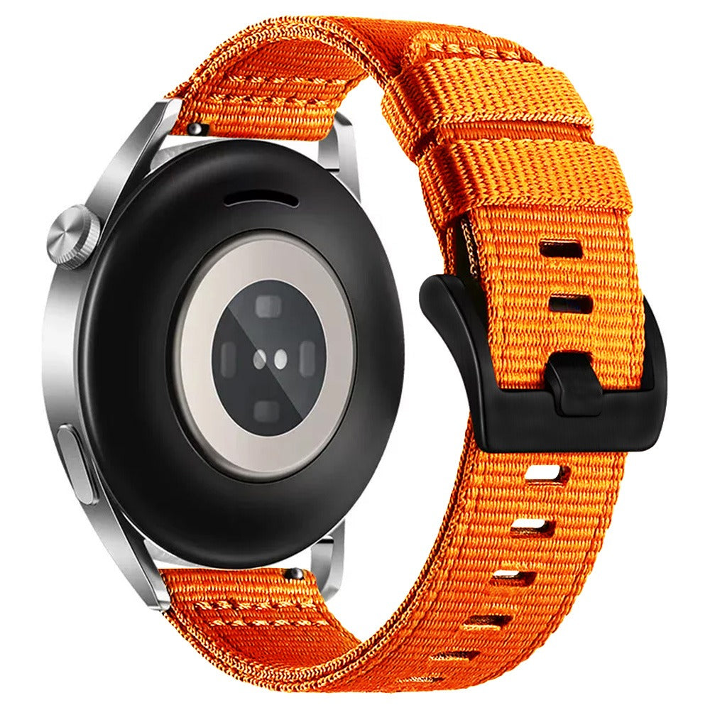 Techsuit - Watchband 22mm (W070) - Samsung Galaxy Watch (46mm)/Watch 3/Gear S3, Huawei Watch GT/GT 2 (46mm) - Orange Blo