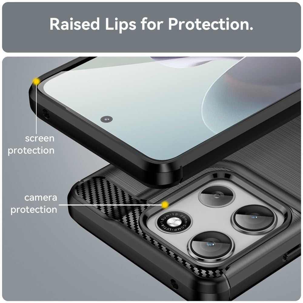 Techsuit - Carbon Silicone - Motorola Moto G56 - Black