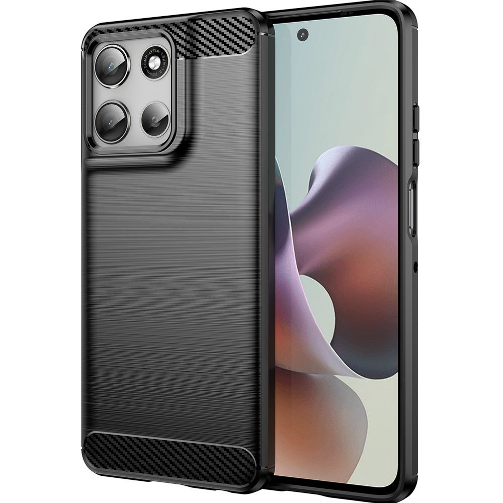 Techsuit - Carbon Silicone - Motorola Moto G56 - Black