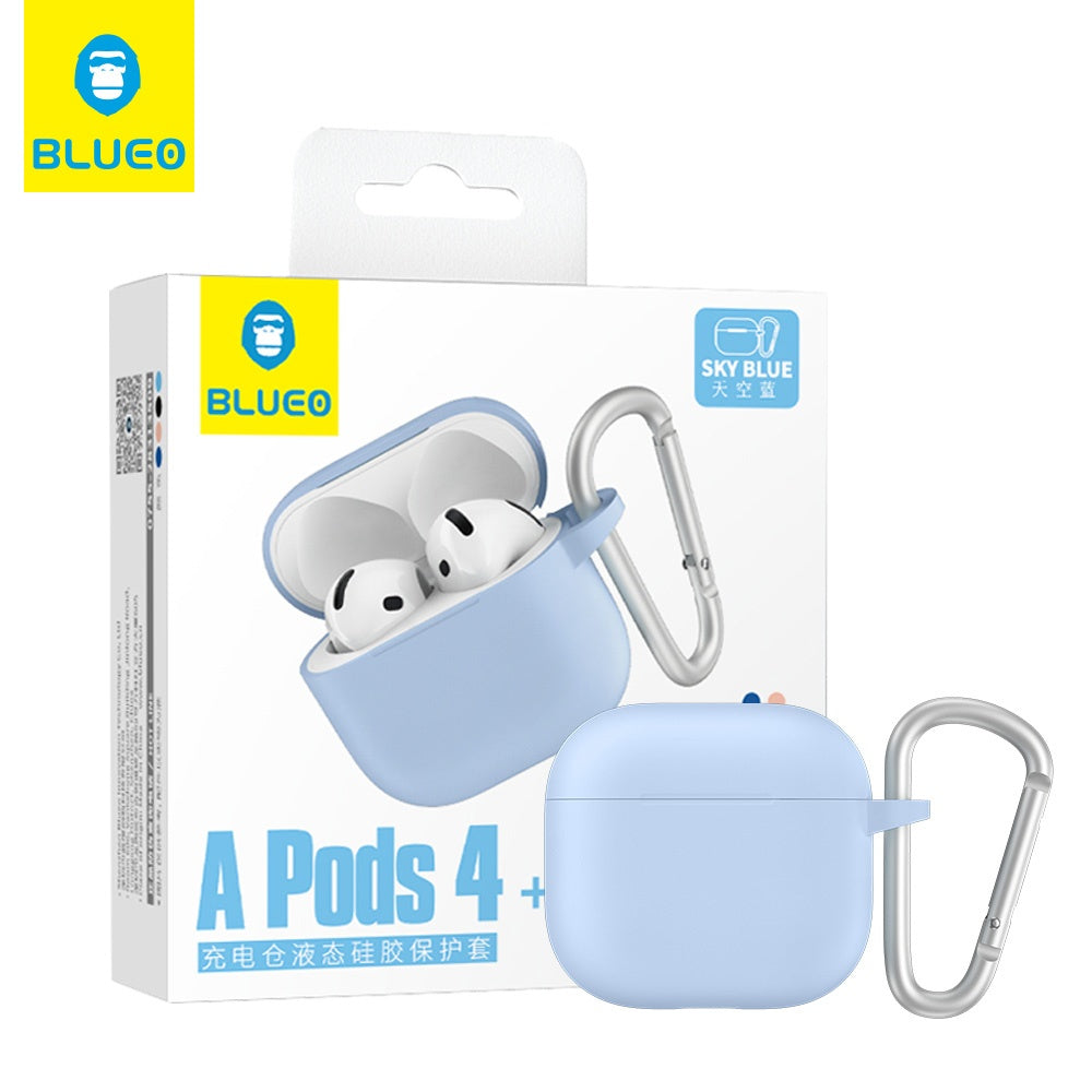 Blueo - Liquid Silicone Protect Case - for AirPods 4 - Sky Blue