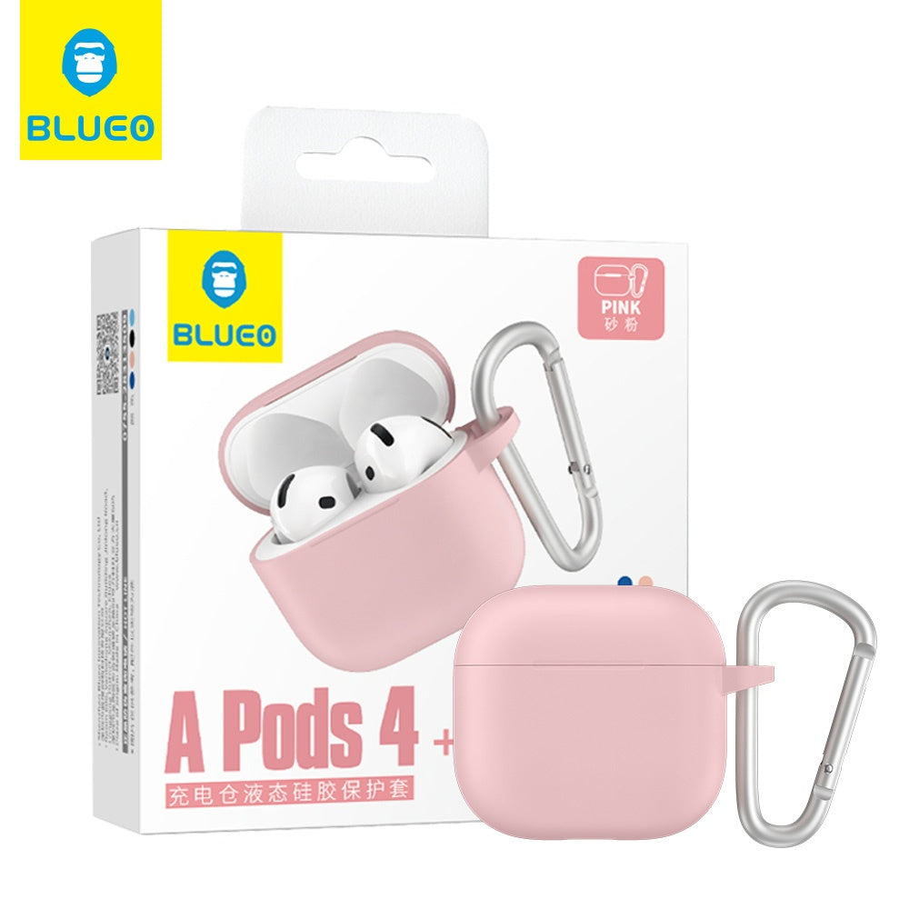 Blueo - Liquid Silicone Protect Case - for AirPods 4 - Sand Pink