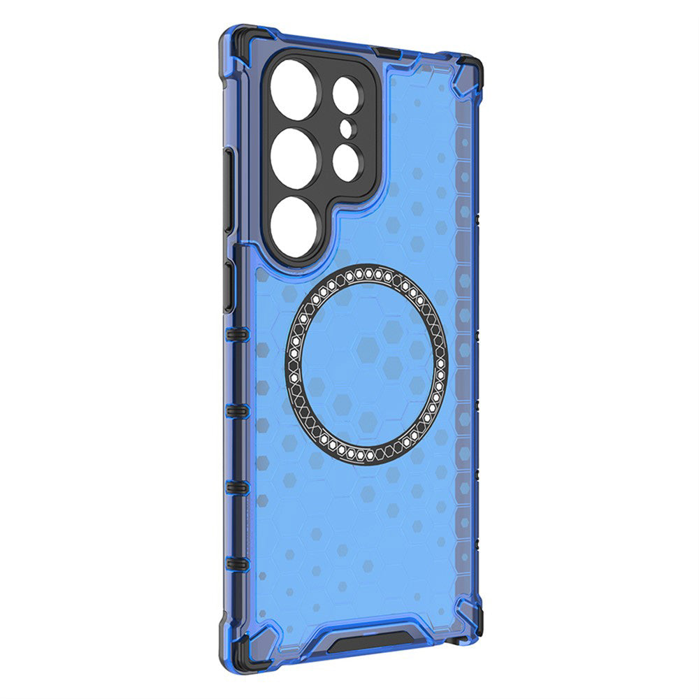 Techsuit - HoneyComb Shield MagSafe - Samsung Galaxy S25 Ultra - Blue