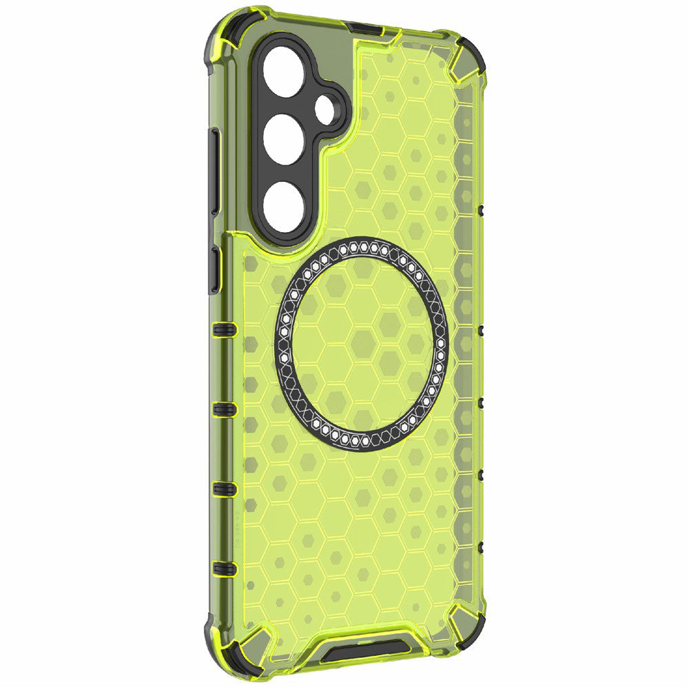 Techsuit - HoneyComb Shield MagSafe - Samsung Galaxy S25 - Lime Green