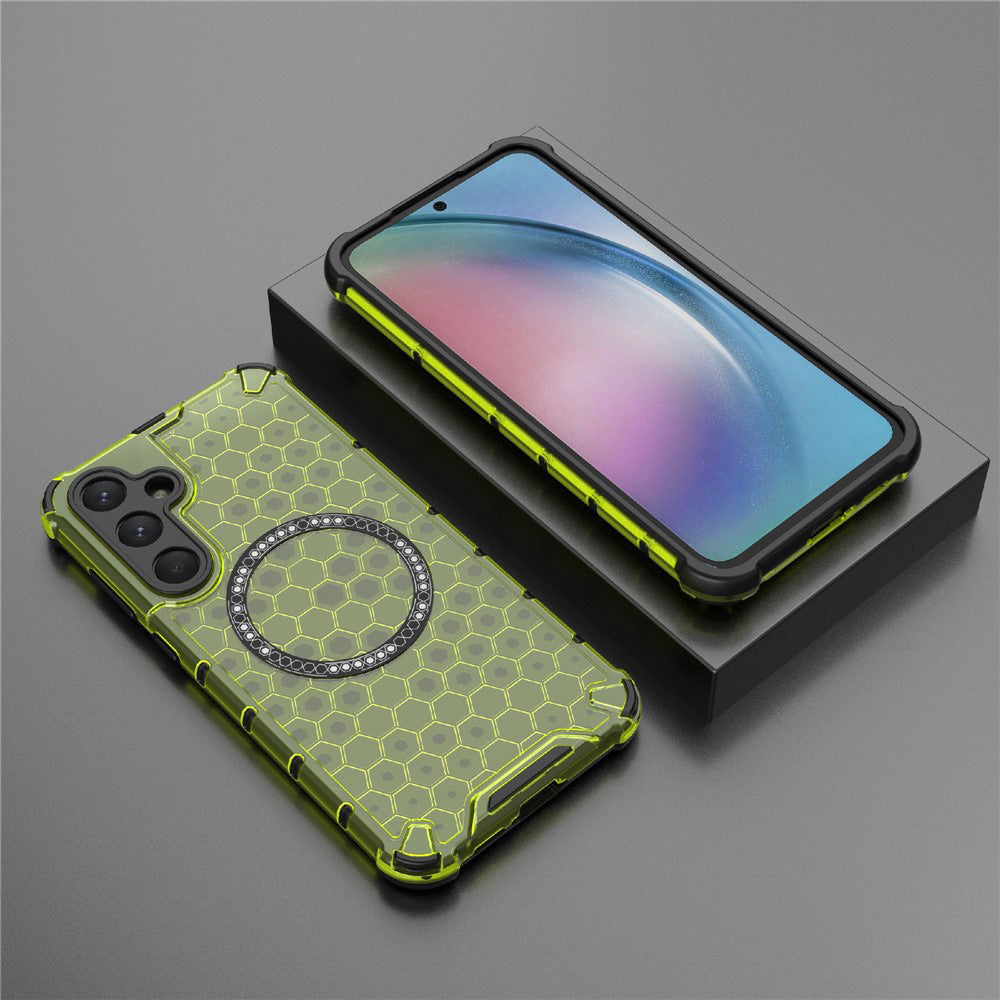 Techsuit - HoneyComb Shield MagSafe - Samsung Galaxy S25 - Lime Green