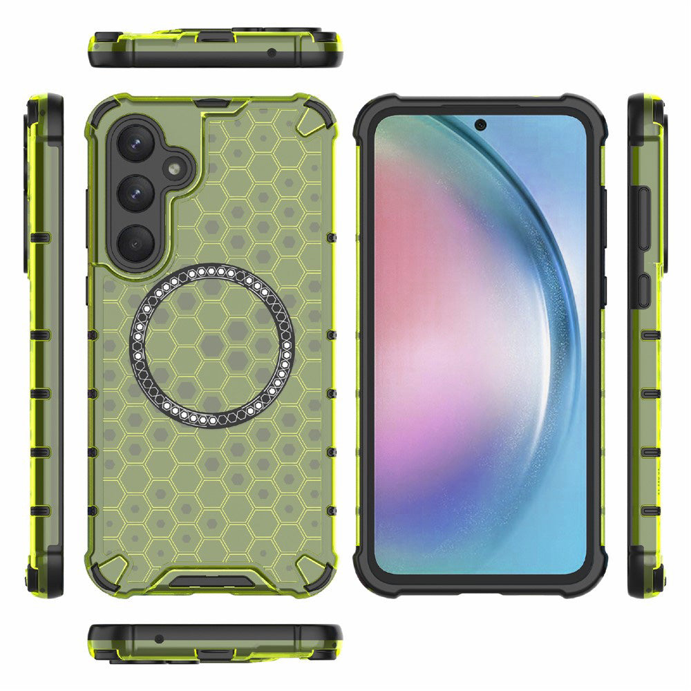 Techsuit - HoneyComb Shield MagSafe - Samsung Galaxy S25 - Lime Green