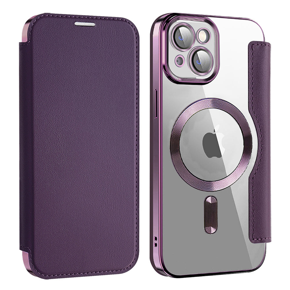 Techsuit - SmartMag Book Case - iPhone 15 Plus - Purple
