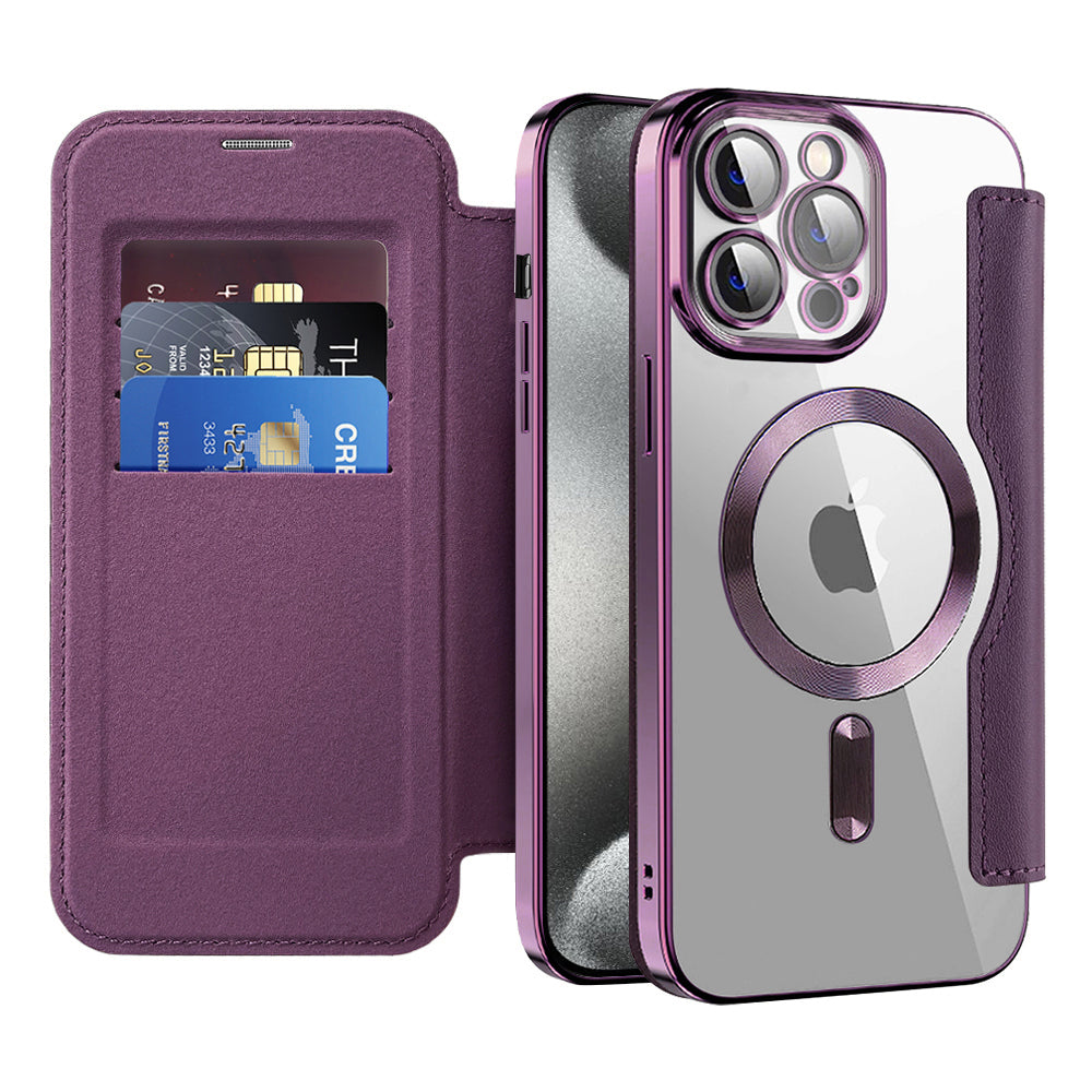 Techsuit - SmartMag Book Case - iPhone 15 Pro - Purple