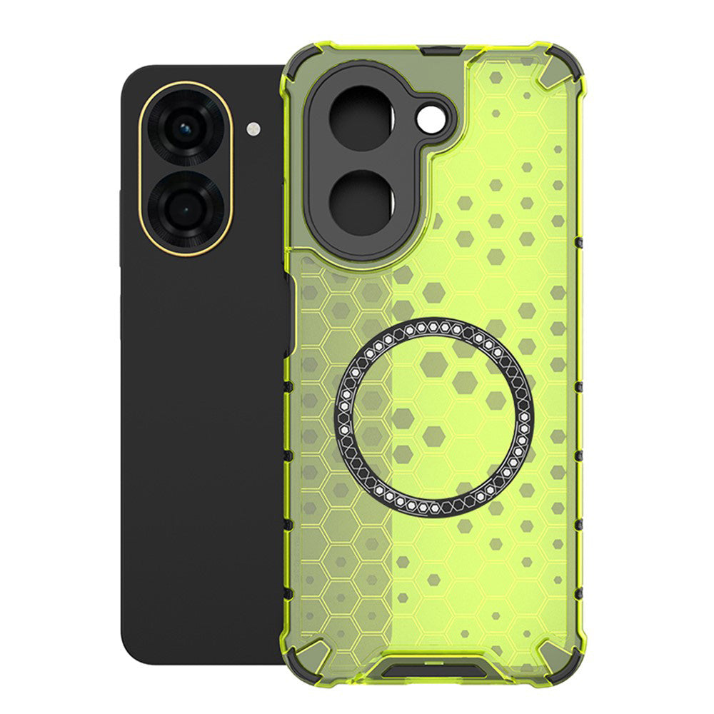 Techsuit - HoneyComb Shield MagSafe - Xiaomi Redmi A5 4G (Regional) - Lime Green