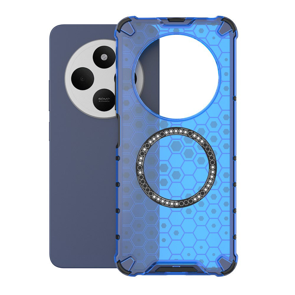 Techsuit - HoneyComb Shield MagSafe - Xiaomi Redmi 14C / Poco C75 - Blue