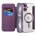 Techsuit - SmartMag Book Case - iPhone 16 Plus - Purple