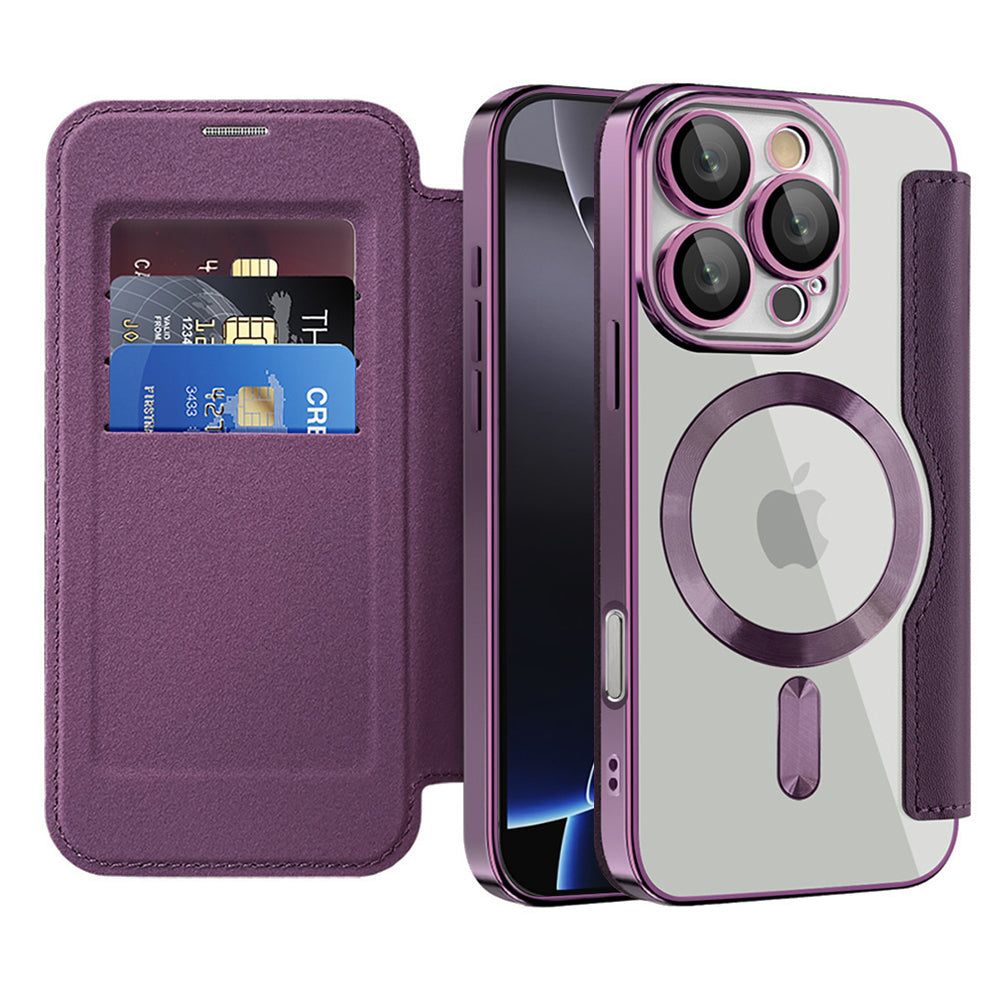 Techsuit - SmartMag Book Case - iPhone 16 Pro - Purple