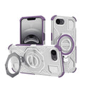 Techsuit - Carbon Shield PRO - iPhone 16e / iPhone 17e - Purple Transparent