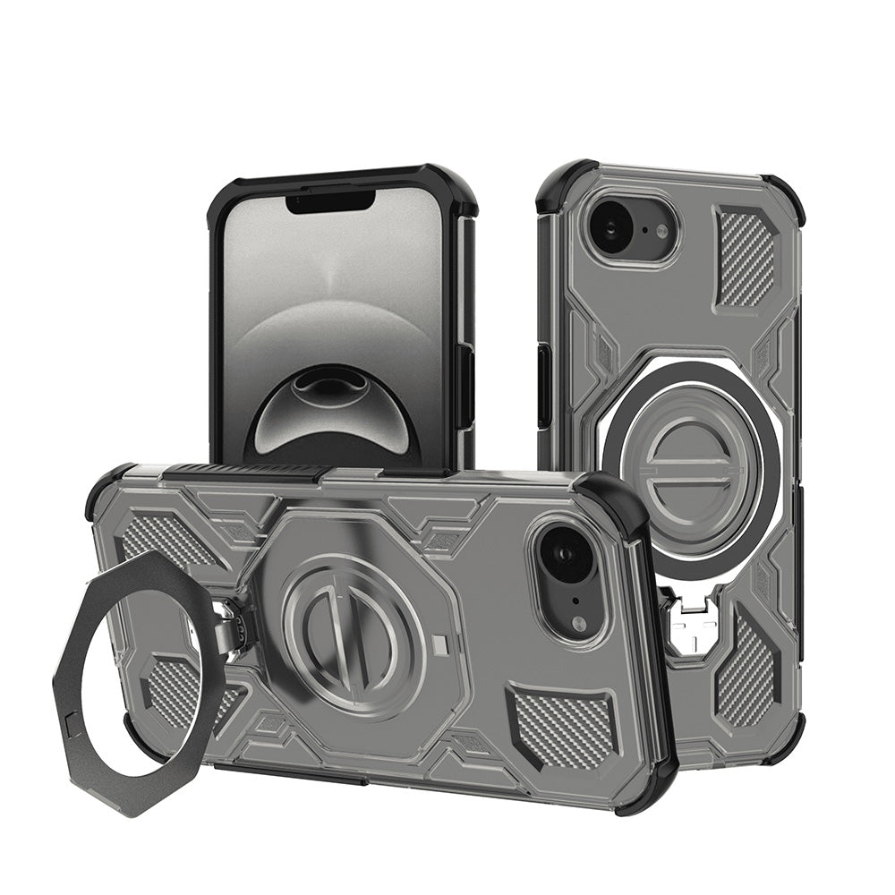 Techsuit - Carbon Shield PRO - iPhone 16e / iPhone 17e - Smoke Black