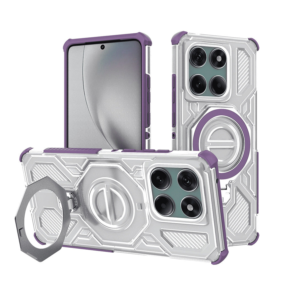 TechSuit Husa de protectie Techsuit Carbon Shield PRO compatibil cu Motorola Edge 60 / Edge 60 Fusion, Mov Transparent