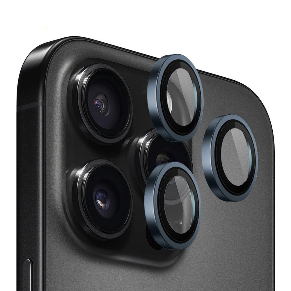 Blueo - Original Metal Frame Lens Protector - iPhone 15 Pro Max - Blue